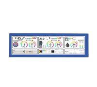 Sxhlseller Affichage LCD de la Température du PC, Affichage de la Température de L'ordinateur 8.8in, Panneau de Capteur PC Mini écran Secondaire avec Support de Thème Dynamique, Une (Blue)