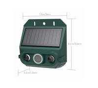 Sxhlseller Alarme de Capteur de Mouvement Solaire avec Lumière Stroboscopique, Sirène 129 DB, Dissuasion des Animaux étanche IP55 pour la sécurité Extérieure de la Ferme du Jardin de la Cour, (1