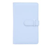 Sxhlseller Album Photo 3 Pouces 108 Pochettes, Mini Album en Cuir PU avec Serrure, Pages Haute Transparence pour Fuji Mini 11 12, Photos de Mariage, bébé, Voyage (BLUE)