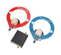Sxhlseller Antenne en Boucle Large Gamme de Fréquences PCB Stable pour Radio Intérieure Récepteur Stéréo Domestique AM MW SW Antenne Donut Bleu Rouge pour Système d'alimentation Audio Vidéo AV 2