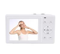 Sxhlseller Appareil Photo Numérique Double écran 80MP 5K | Zoom Numérique 18X, Macro de Mise au Point Automatique, Filtres et Mode beauté avec WiFi, Portable pour Youtube, Campus, Voyage (White)