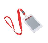 Sxhlseller Badge électronique d'employé de 4 Pouces, écran à Encre E-Paper avec NFC et Bluetooth, Modèles Modifiables Pris en Charge, Comprend un Cordon pour les Entreprises et les étudiants