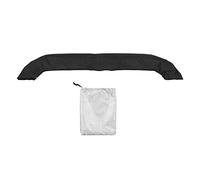Sxhlseller Bimini Capote de Remplacement en Tissu Oxford Noir | Auvent de bateau pare-soleil pliable et étanche, housse de Protection UV pour bateaux, Kayaks, canoës avec sac de rangement