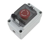 Sxhlseller Boîte de Bouton d'arrêt d'urgence, Interrupteur 'arrêt étanche IP67 avec Contacts 1NO 1NC pour une Utilisation Intérieure et Extérieure, évalué AC DC 6A 110V, 3A 240V, 2,5A 380V