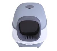 Sxhlseller Boîte de Chat Fermée Espace fermé Soutenant la Couverture Noire Couverte à la Maison avec Une Odeur de Contrôle Plastique Rose