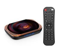 Sxhlseller Boîtier TV 8K 4 Go de RAM, Décodeur Quad Core avec Processeur S905X4, Double WiFi 2,4 G/5 G, BT, USB 3.0, Gigabit Ethernet, Lecteur Multimédia Android Intelligent (+128G Prise UE)