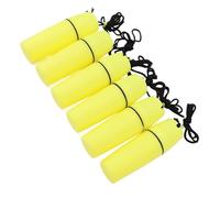 Sxhlseller Bouteille de Conteneur Sec pour Kayak, 6 Pièces, Matériau ABS Polyvalent avec Corde à Crochet pour Kayak Camping (Bateau) (Yellow)