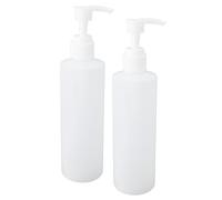 Sxhlseller Bouteilles d'huile de Massage Rechargeables de 250 Ml 2 Pièces |Distributeur Chauffe-lotion ABS pour Shampoing, Crème, Lavage des Mains