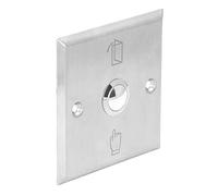 Sxhlseller Bouton de Sortie de Porte en Acier Inoxydable, Mécanisme de Déverrouillage de Contrôle d'accès 86 X 86 Mm pour Cadre de Porte Creuse de Bureau et de Banque ou Unités de Boîtier