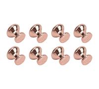 Sxhlseller Boutons de Poignée Miniatures à Tête Ronde en Métal, échelle 1:12, pour Portes de Maison de Poupée, Installation Simple pour les Amateurs de Meubles, 8 Pièces (Bronze violet)