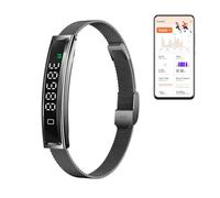 Sxhlseller Bracelet connecté avec Télécommande, Suivi d'activité et de Fitness, étanche et Ultra Léger, Bluetooth 5.3, avec Application pour la Course à Pied et l'équitation. (Black)