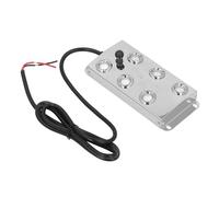 Sxhlseller Brumisateur à Ultrasons Silencieux 1,5 M Câble Fontaine Brumisateur en Acier Inoxydable 6 Têtes pour Jardin Paysage DC45-48 V IP67 Conception étanche à l'eau