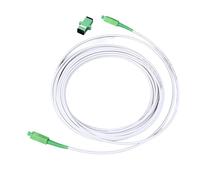 Sxhlseller Câble à Fibre Optique blindé SC vers SC, Rallonge de Modem Monomode pour FTTH FTTB, Cavalier de Raccordement Haute Vitesse avec Bride - Construction en Métal Robuste (- 5M / 16.4Ft)