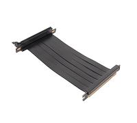 Sxhlseller Câble Riser PCIE 3.0 X16, Câble D'extension de Carte Graphique GPU à Double Connecteur Inverse Flexible Haute Vitesse à 180 Degrés pour Montage Vertical de Carte Graphique (Noir)