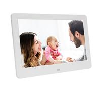 Sxhlseller Cadre Photo Numérique de 10 Pouces avec Télécommande - Écran Tactile IPS Full HD 1080p, Montable Mural, Transfert de Nuage à Distance sans Fil, Convient aux Grands-Parents (Plug UE