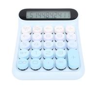 Sxhlseller Calculatrice de Commutation Mécanique, LCD - Calculateurs de Bureau de Sommeil Automatique de Dispositif de Jeu 24 Touches Keycap Détachable pour Les étudiants de Bureau d'affaires (Blue)
