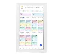 Sxhlseller Calendrier Numérique et Tableau des Tâches de Planificateur Mural de 15,6 Pouces, Affichage Interactif de Calendriers Muraux à écran Tactile Intelligent avec Application pour les (EU Plug)