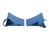 Sxhlseller Cales de Roue Lot de 2 Blocs Anti-Dérapants Butée de Pneu pour | Poignée à surface rainurée, corde à poignée portable, cale en PP robuste