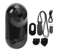 Sxhlseller Caméra d'action 1080P avec écran de 0,96 Pouces, Mini Caméra Corporelle de Petite Taille avec Carte Mémoire de 64 Go, Caméras Portables avec Clip Arrière, Clip de Vélo (Black)