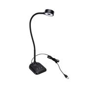 Sxhlseller Caméra de Documents 5MP Webcam USB Mise au Point Automatique | 5MP Autofocus, Double Microphone, Lumière LED, Support Col de Cygne Flexible, USB Plug and Play, pour Salle de Classe