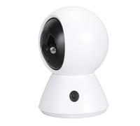 Sxhlseller Caméra de sécurité 1080P HD à Double Objectif, Panoramique et Inclinable, avec WiFi, pour la Surveillance des Bébés à Domicile, Détection de Mouvement Nocturne [matériau ABS]
