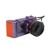 Sxhlseller Caméra Numérique, 70MP 4K 50x Zoom Focus Auto Focus Wide Angle F1.8 Caméra Numérique avec Flash à Double écran pour Le Voyage, équipé de WiFi, Zoom Numérique 50x (Violet)