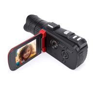 Sxhlseller Caméscope FHD 1080P, Caméra Vidéo Numérique 24 MP avec Zoom 18x, écran Rotatif de 3,0 Pouces, Microphone intégré, Stabilisation électronique, pour Les Voyages, Les Mariages en (Rouge)