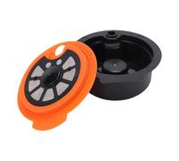 Sxhlseller Capsule de café Rechargeable, Dosette Filtrante Réutilisable de 60 Ml, Compatible avec la Machine à café, Comprend une Brosse de Nettoyage et une Cuillère pour une Saveur Plus Riche et