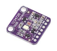 Sxhlseller Capteur de Couleur RVB Module I2C Carte de Détection de | Kit de détecteur de détection de lumière, circuit imprimé à gain programmable, fournitures de prototypage électronique,