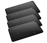 Sxhlseller Card Item Finder Tracker, 4 Pack Ultra Thin Sound Locator | Traceur de portefeuille mince Rechargeable, alarme de perte de e bagage avec Message Push, propriétaires de sacs de