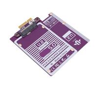 Sxhlseller Carte Adaptateur PCIe 5.0 X4 vers U.2/U.3 NVMe SSD, Carte d'extension 128 Gbit/s SFF-8639 avec Dissipateur Thermique, Rétrocompatible avec PCIe 4.0/3.0/2.0 pour PC