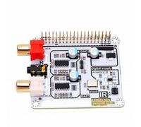Sxhlseller Carte D'extension de Carte Son avec Double DAC I2S, Module Audio HiFi pour Pi 4B 3B 2B Zero, ES9023 192 KHz 24 Bits PCB Convertisseur Numérique vers Analogique avec Sortie