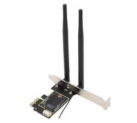 Sxhlseller Carte D'extension M.2 vers PCIe, Adaptateur WiFi Double Antenne M.2 vers PCIe 6 DB pour Ordinateur de Bureau, Cartes Réseau Flexibles M.2 vers PCIe X16 pour Ordinateur de Jeu