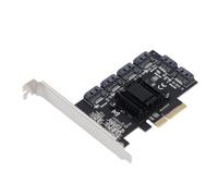 Sxhlseller Carte D'extension PCIe 3.0 vers 3 avec Transmission Rapide, Carte PCIe 6 Ports, Conception Plug and Play, Idéale pour Une Meilleure efficacité des Données (TXB119 Simple rangée)