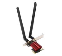 Sxhlseller Carte Réseau PCIE 7265AC Pro, 300 Mbps 2,4 GHz 867 Mbps 5 GHz Double Antenne PCIE WiFi Carte Adaptateur pour Win 7 8 10 11, Carte D'extension Bluetooth PCIE X16 pour Ordinateur