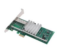 Sxhlseller Carte Réseau PCIE X1 10 Go, Adaptateur Ethernet Fibre SFP avec Puce 82599EN, pour WindowsLinux VMware Server CentOSUbuntu Freebsd