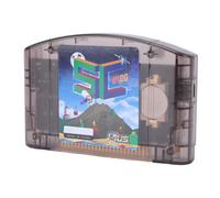 Sxhlseller Cartouche Flash N64 avec 16 Go de Mémoire Intégrée, émulation 64DD et Prise en Charge de Plusieurs émulateurs, USB C pour Bibliothèque de Jeux Complète et Homebrew (Noir Transparent)