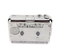 Sxhlseller Cassette to MP3 Converter Clear HiFi Player with 3.5mm AUX Jack | numériseur de bande vintage, platine transparente, baladeur double puissance, archiveur de musique portable, passionné de