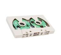 Sxhlseller Cassette Vierge 50 Minutes |Ferric de Type I pour L'enregistrement de Musique, Conception de Bobine Mobile, Coque ABS et Roues Plaquées Métal