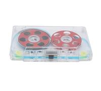 Sxhlseller Cassettes Vierges C46, Bande d'enregistrement de 46 Minutes, Biais Normal de Type I pour la Musique et la Voix, Bricolage Fait Maison à Faible Bruit, Boîtier Transparent avec Papier,