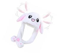 Sxhlseller Chapeau de Lapin Long Lumineux, Chapeau de Lapin à LED, de à Oreilles Brillantes, 3 Modes Clignotants, Oreilles Mobiles, Interrupteur LED sur l'oreille, avec un Joli Design en Peluche