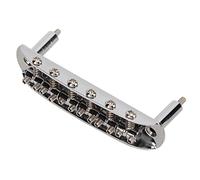 Sxhlseller Chevalet de Guitare électrique avec Rouleaux et Cordier pour | Remplacement du trémolo chromé, pièces d\'intonation à six cordes, vis à clé hexagonale incluses, Luthier Essential