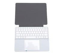 Sxhlseller Clavier Bluetooth Pliable avec pavé Tactile, Clavier de Voyage sans Fil Rechargeable et Silencieux à 64 Touches |Synchronisation Multi-appareils pour Ordinateur Portable, (Silver)