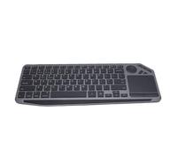 Sxhlseller Clavier Bluetooth sans Fil Multi-appareils avec pavé Tactile, Clavier TV sans Fil Bluetooth Double Mode 2.4G, Rétroéclairage 7 Couleurs