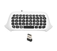 Sxhlseller Clavier de Contrôleur de Jeu, Clavier de Console de Jeu sans Fil 2,4 GHz avec Prise, Boutons en Silicone, pour Series S One One S (WHITE)