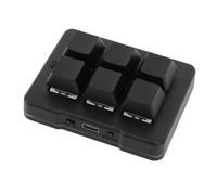 Sxhlseller Clavier de Jeu à 6 Touches, Clavier PC Mécanique RVB avec Plusieurs Options de connectivité, Programmation Macro Personnalisable, Touche Mécanique pour,