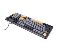 Sxhlseller Clavier de Jeu à Membrane rétroéclairé Filaire, Bouton Ergonomique, Interrupteur de Fonction pour Le Jeu de Frappe au Travail, Matériau ABS, pour Les Amateurs de Jeux