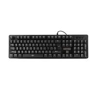 Sxhlseller Clavier de Jeu Mécanique, Clavier Rétroéclairé RVB, Clavier D'ordinateur Filaire à 104 Touches, Interrupteur Bleu Suspendu pour Ordinateur de Bureau