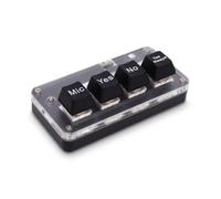Sxhlseller Clavier Macro à Saisie Vocale, 4 Touches Programmables | Clavier Voix-texte, pour les Flux de Travail IA, Dictée en unClic, Plug and Play sans Fil