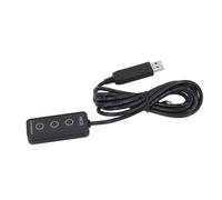 Sxhlseller Clavier Macro USB à 3 Touches en Braille surélevé |Support Magnétique pour Mini Clavier Programmable pour Malvoyants (HK33 3 postes clés)